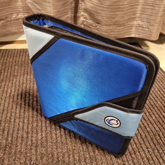 Blue n Black 3-Ring Binder Case It 5-File organizer - Picture 10 of 16